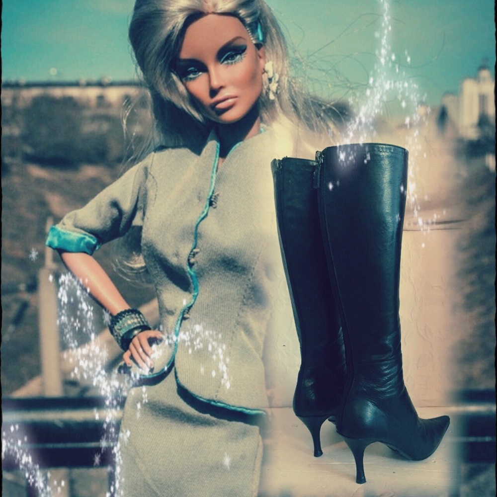 Gucci Leather Boots Sz 8